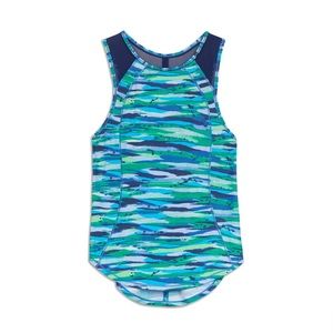 Lululemon Sculpt Tank Top in Seven Wonders Multi/Hero Blue, Size 4